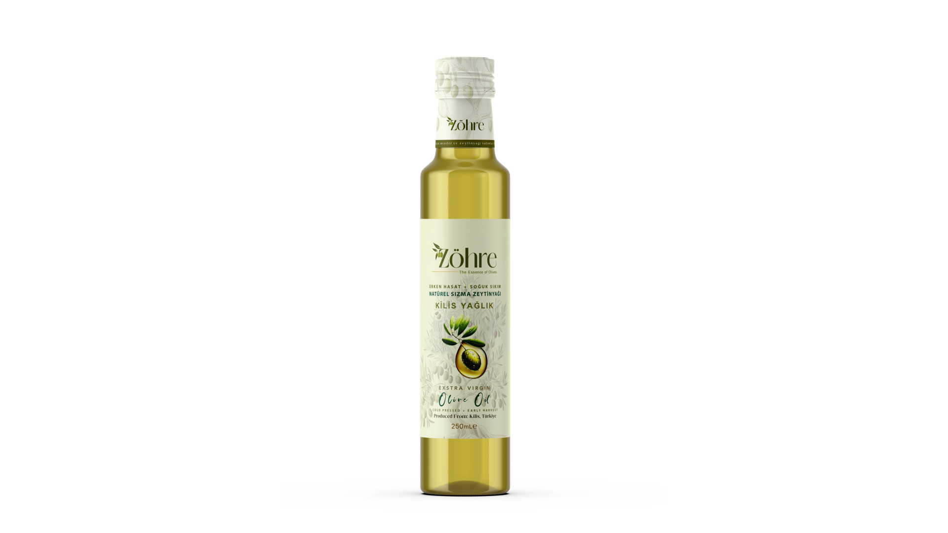 ZÖHRE Erken Hasat Soğuk Sıkım Naturel Sızma Zeytinyağı - 250 ML